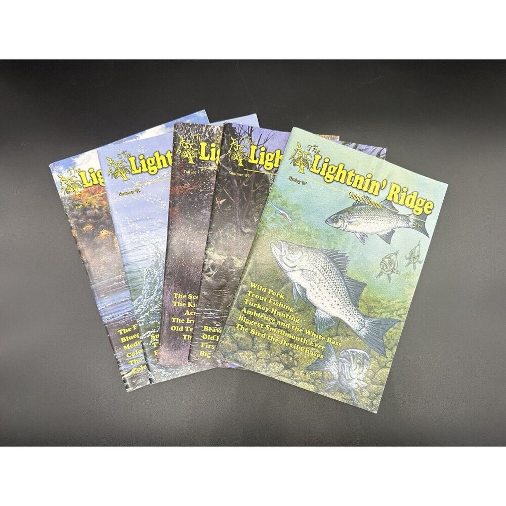 Lightnin Ridge Outdoor Journal Magazine Hunting Fishing Outdoorsman Cabin Decor